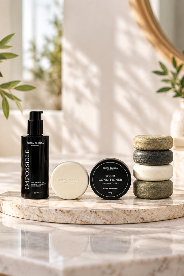 Plaukų priežiūros rinkinys sausiems ir pažeistiems plaukams Costa Blanca Organics