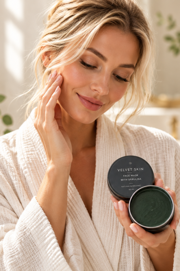 Veido kaukė su spirulina Velvet Skin sausai odai