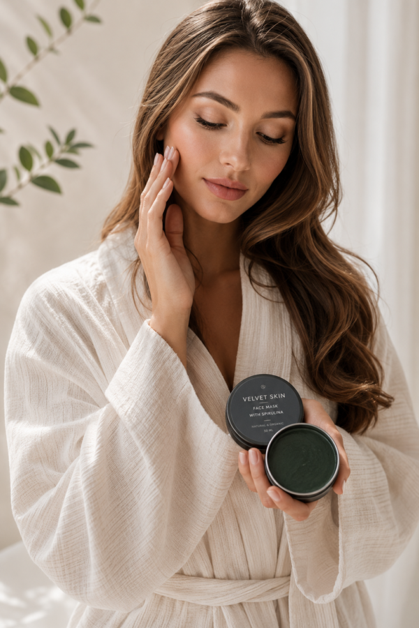 Veido kaukė su spirulina Velvet Skin